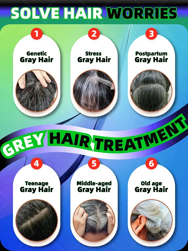 Gray hair cure restore natural healthy color