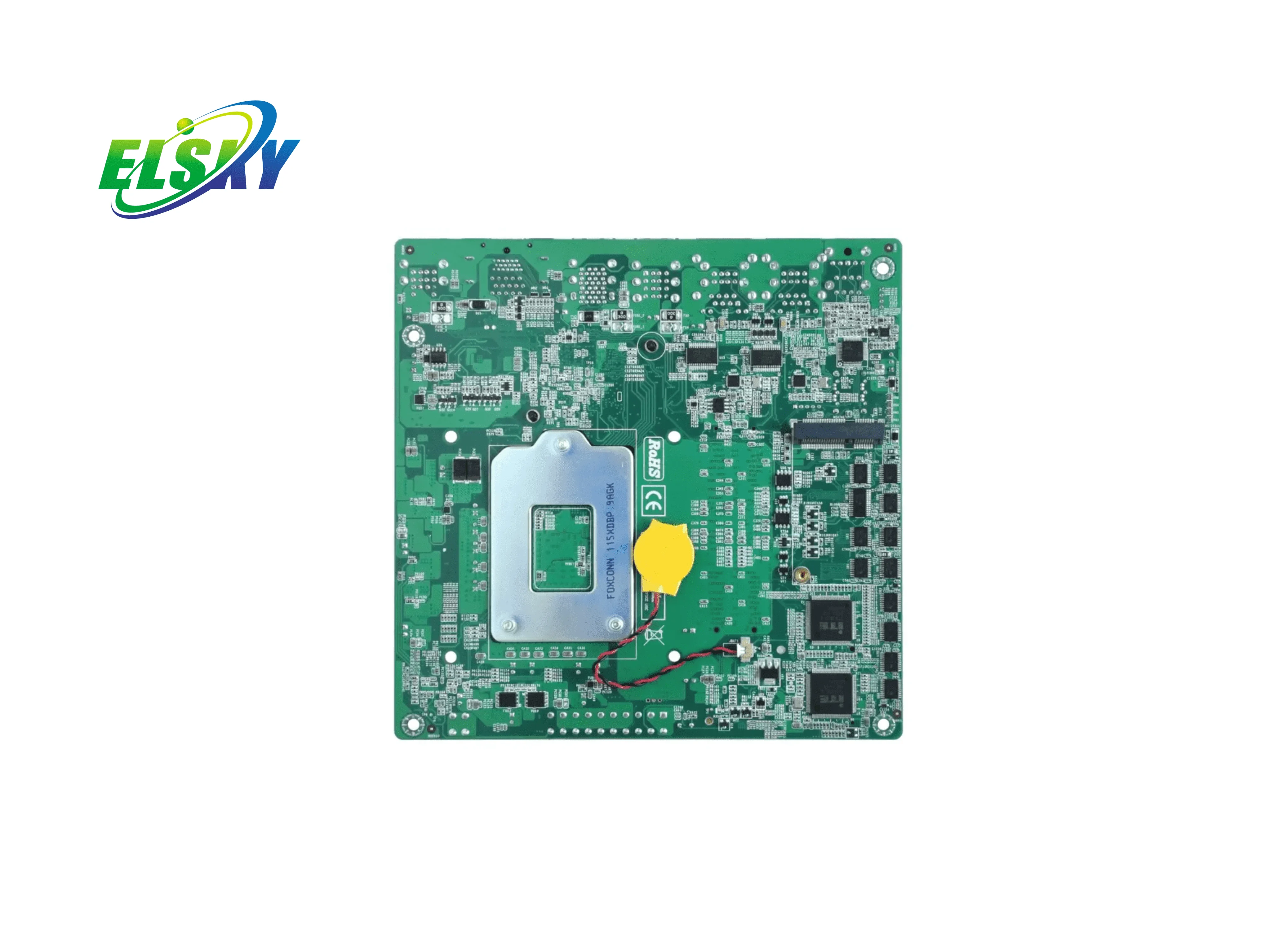 New ELSKY QM3200 Industrial Mini-ITX Motherboard  H310 12 COM Ports 4K Display 64GB DDR4 Double Channel SATA Support