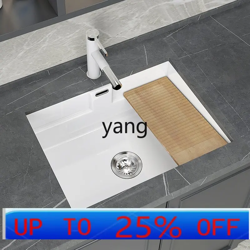LMMDeepened Ceramic Undermount Basin Large Diameter Flat Bottom Wash Basin Laundry Sink