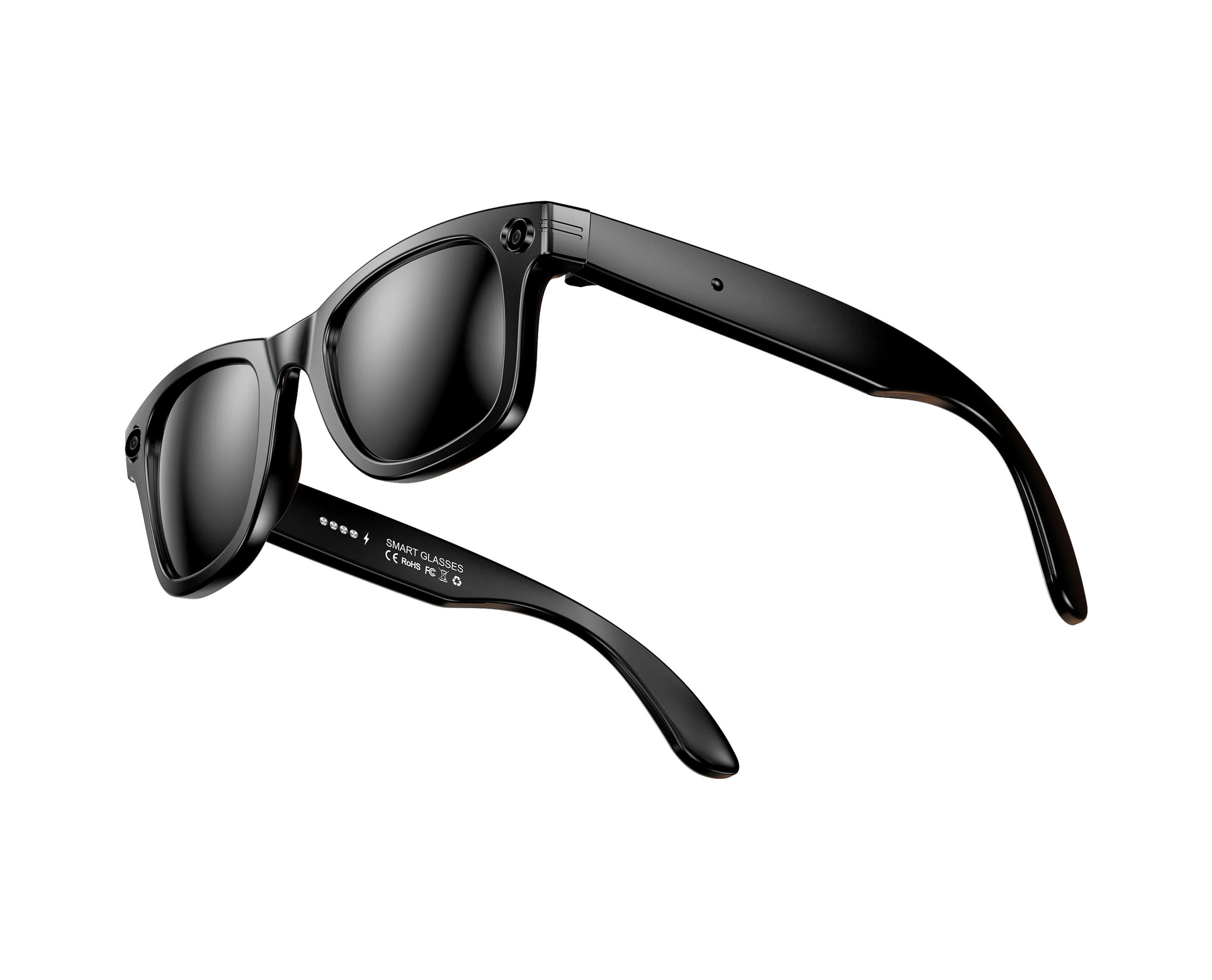 

W600B Ai Transition Smart Glasses with Camera for AI Assistant Music Player & Voice Call App Integration Speaker