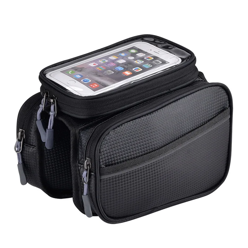 

Bicycle bag Front beam bag Mountain large-capacity waterproof mobile phone beam hanging bag Saddle riding equipment
