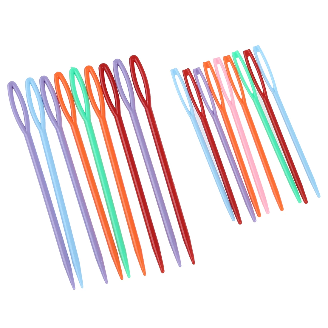 

18 pcs Plastic Hand Sewing Yarn Darning Tapestry Needles Craft 9.3cm; 7cm each 9Pcs