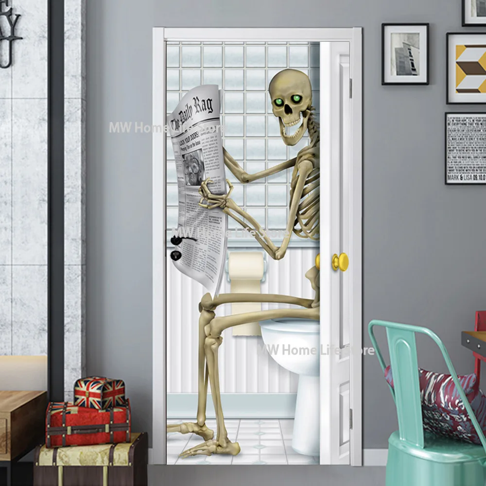 

Skeleton Character Series Door Stickers Poster Home Art Decoration DIY Modern Sexy Woman Removable Waterproof Stickers