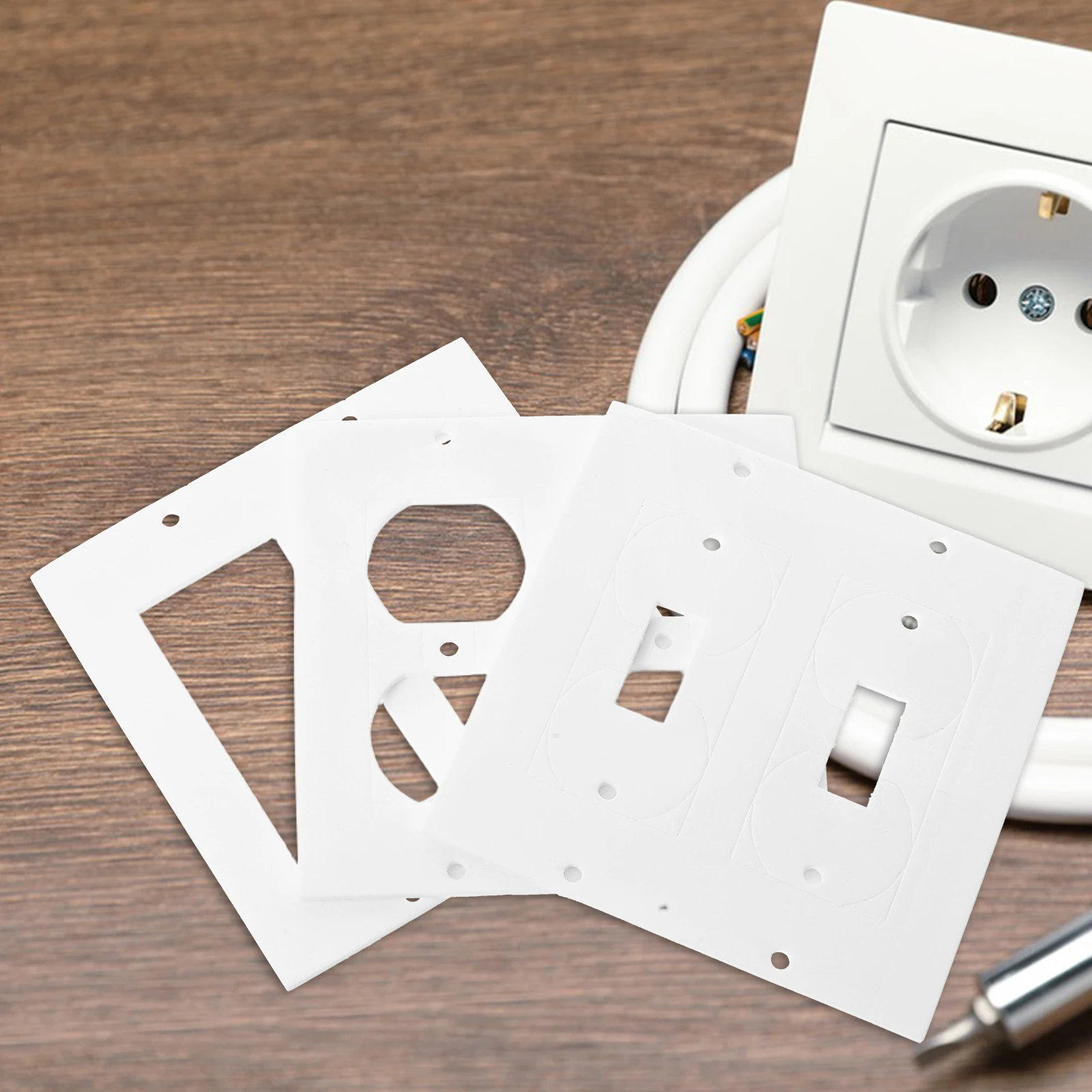 

30Pcs Outlet Insulation Pads Silicone Electrical Socket Insulation Gaskets Wall Plate Sealers Protection Outlet Sealers