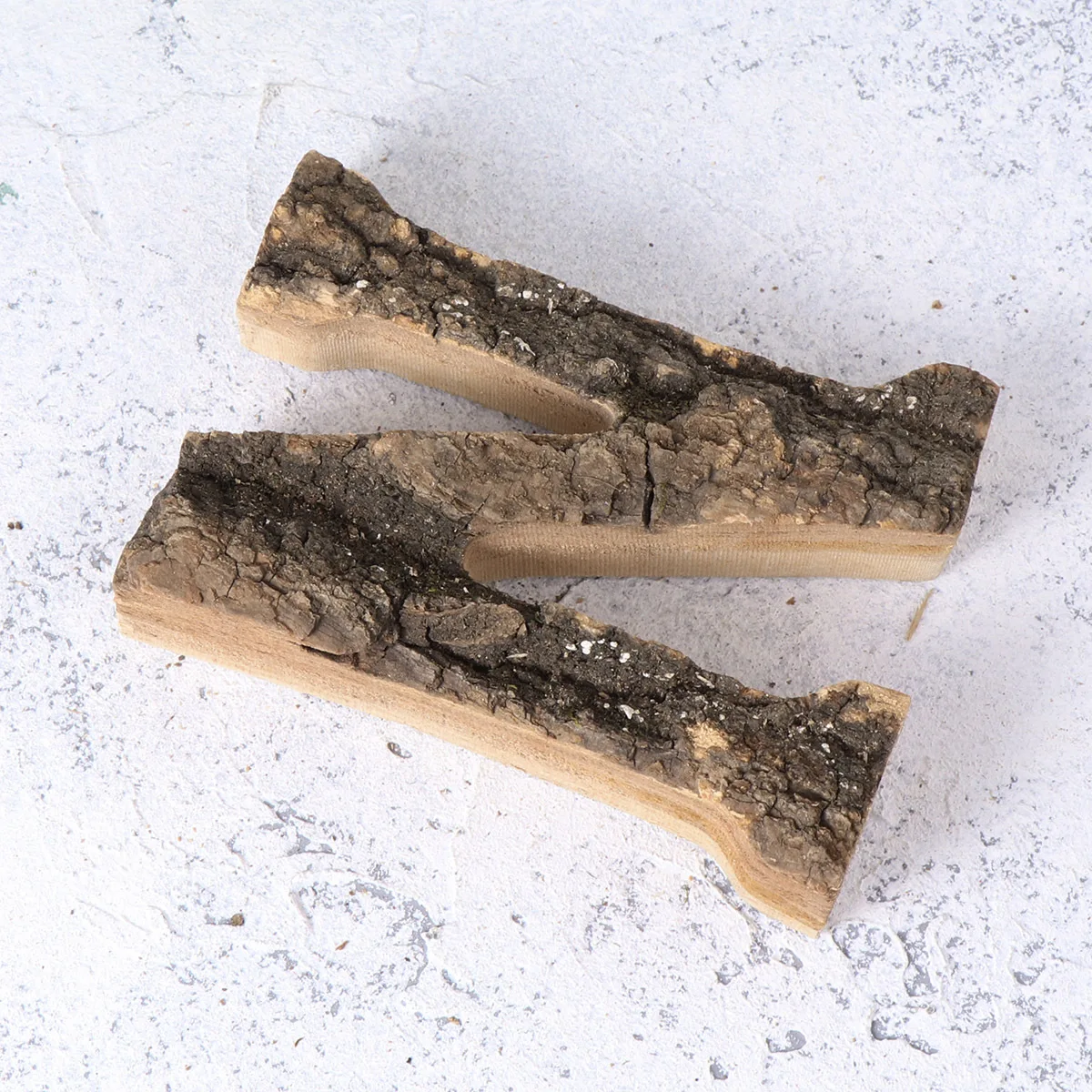 1 قطعة نمط لحاء شجرة الإنجليزية رسالة زخرفة خشبية خمر المنزل عباءة كونترتوب زخرفة شجرة النباح حلية #2