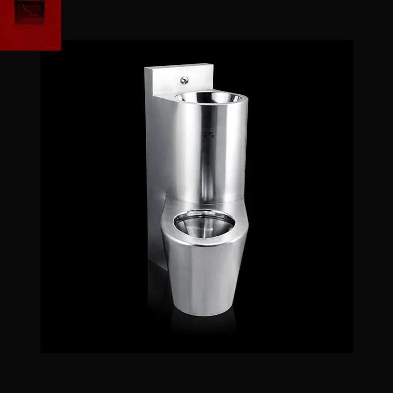 European stainless steel toilet and sink combination bathroom floor installation combination toilet