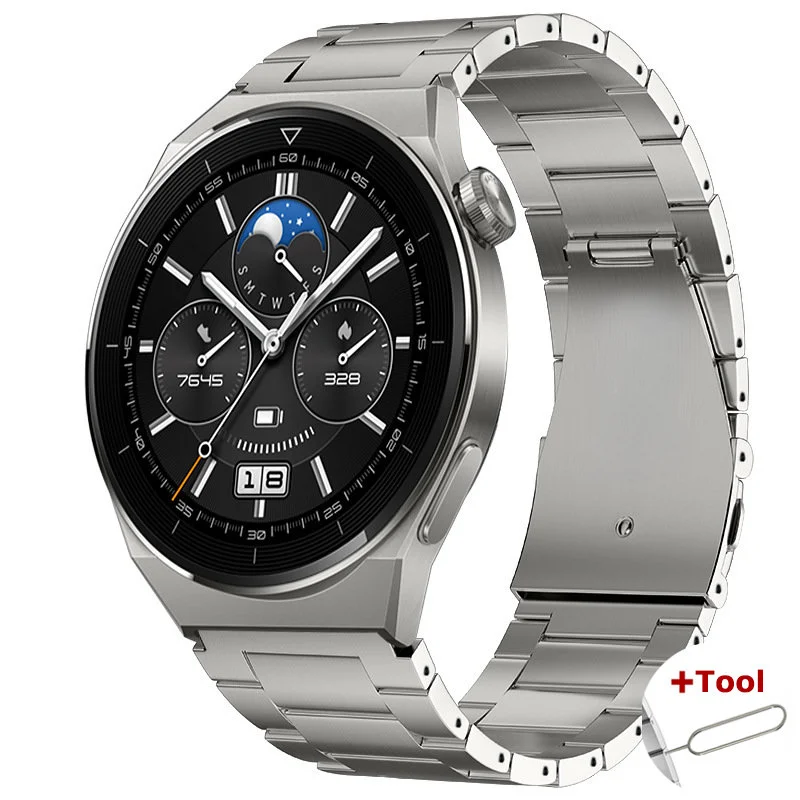 22mm titanium strap for Huawei GT3 pro 46mm band for Samsung Gear S3 46mm bracelet  Watchband for seiko huawei GT 2 Pro band