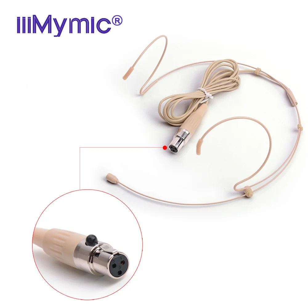 

iiiMymic Pro Condenser Omnidirectional Headset Microphone For AKG Samson Wireless BodyPack Transmitter 3pin Mini XLR TA3F