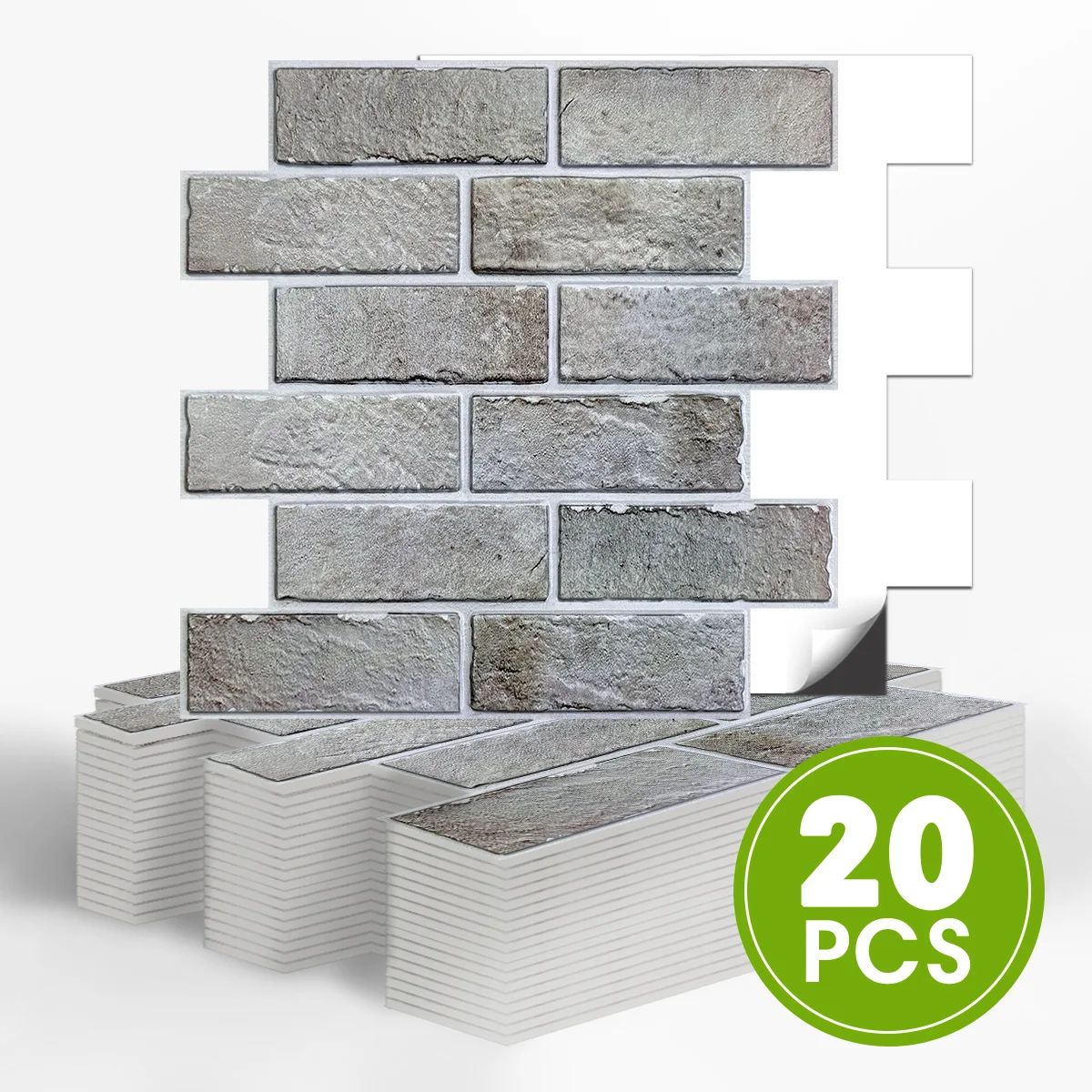 

20 шт. 3D стеновые панели из искусственного кирпича из ПВХ, гостиная, простая установка, декор стен гостиной, акцентные стены в фермерском доме, 12 x 12 дюймов