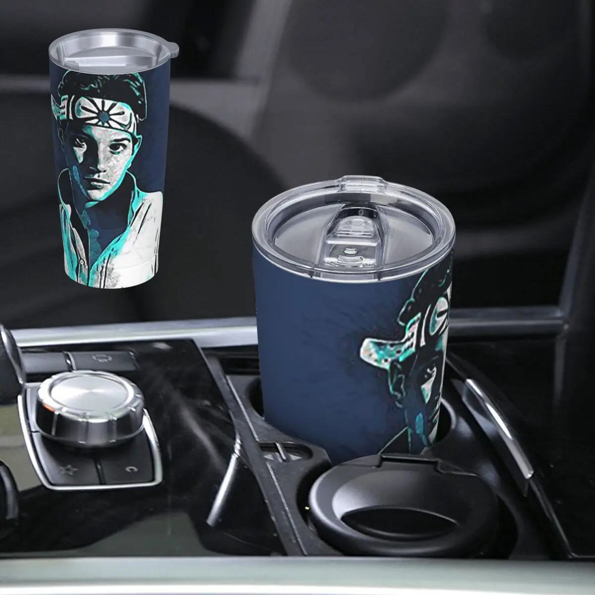 Ralph Macchio - Karate Kid Stainless Steel Tumbler Vacuum Insulated Mugs Thermal Cold Cup Straw With Lid 20oz