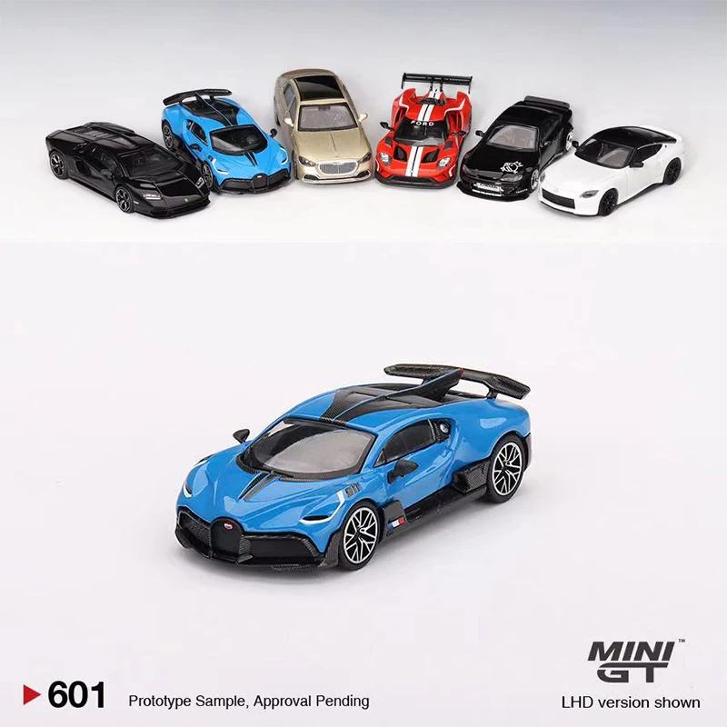 

MINI GT 1:64 модель автомобиля Divo литой спортивный автомобиль-синий #601