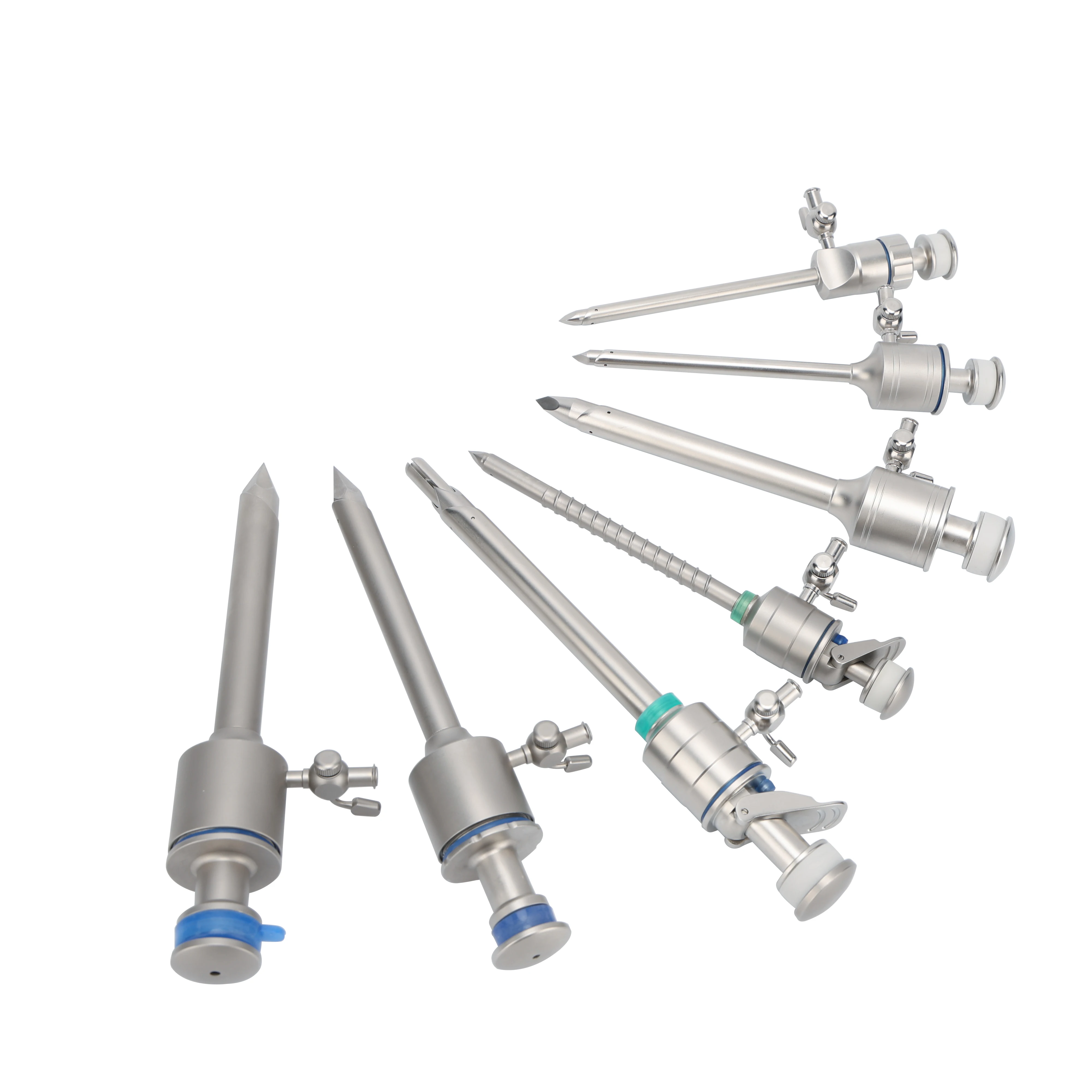 

Metal Trocars Laparoscopic 3/5/10/12/15mm Reusable Universal Types China Surgical Set