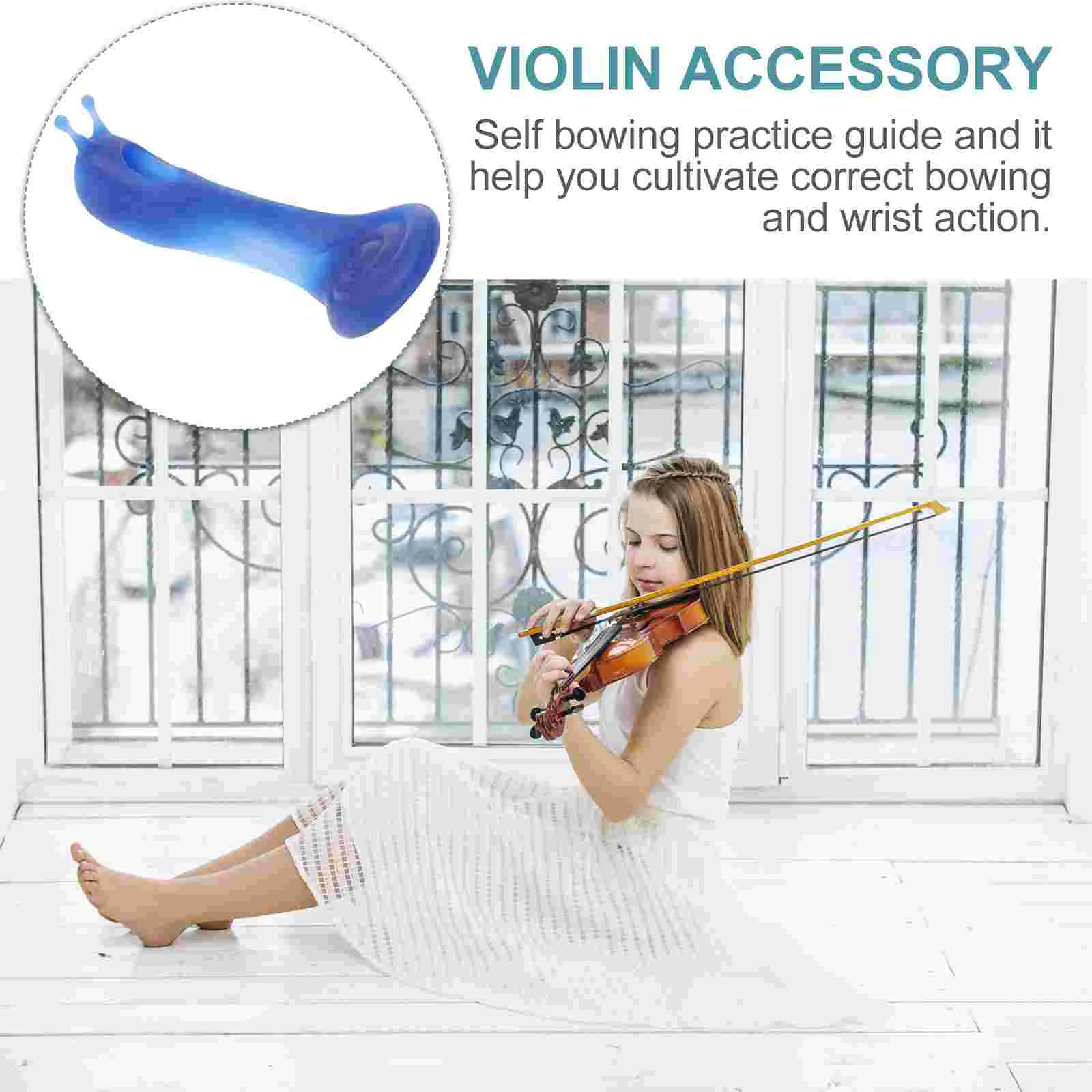 Orthotics Violin Bow 4/4 for Small Violinist Teaching Aid Practice Corrector Posture Straighten Adjuster Straightener