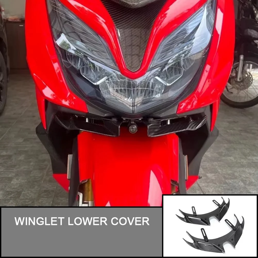 

Motorcycle Front Fairing Winglets Aerodynamic Wing Side Wings Spoiler for HONDA FORZA 350 NSS350 2023 2024 Carbon Fiber
