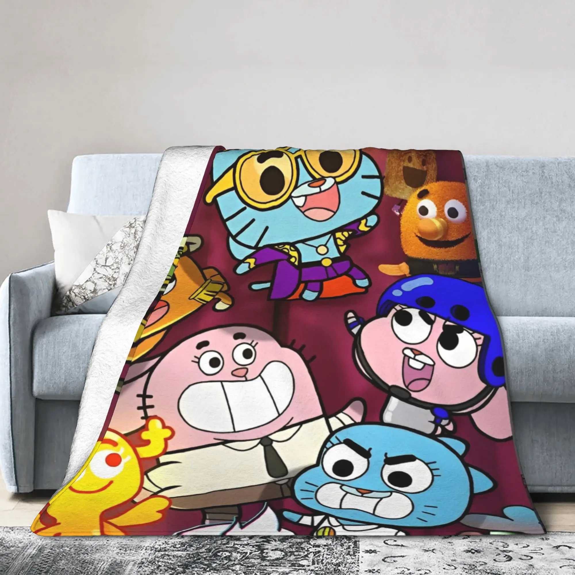 Gumballs Darwin Blankets  Wool Throw Blankets Airplane Travel Decoration Ultra-Soft Warm Bedsprea,