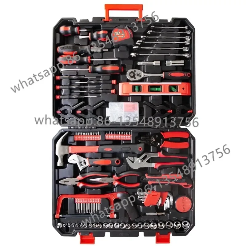 198-Piece Home Tool Set, Multi-Function DIY Repair Kit for Home & Auto, Includes Screwdrivers, Wrenches, Pliers, and More
