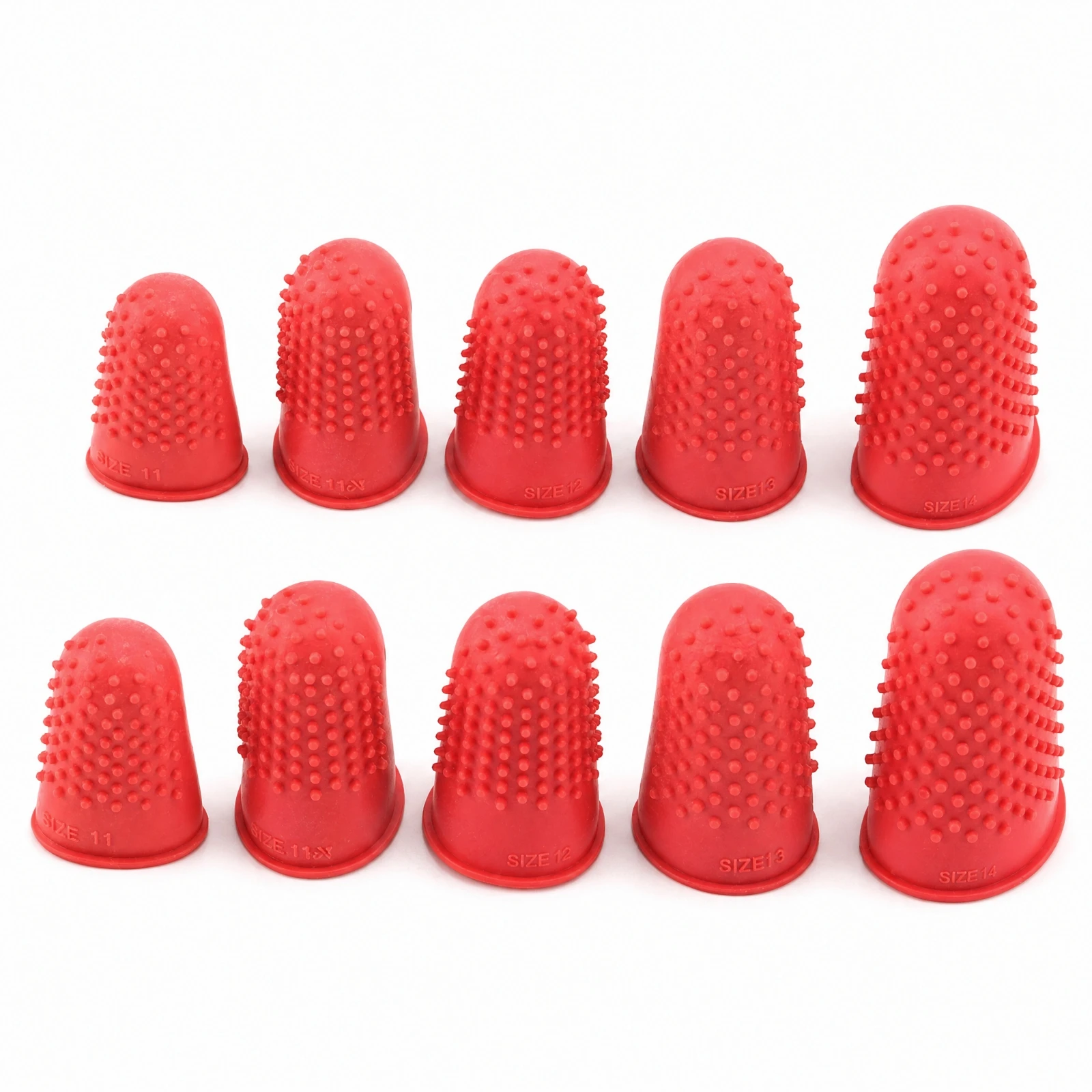 10 Pieces Latex Finger Guard with Anti-Slip Bumps Thickened Latex Finger Protector Long-Lasting for Repetitive Hand Work