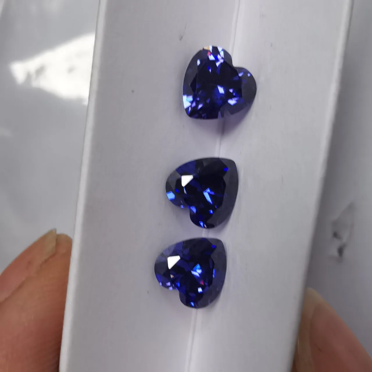 Tanzanite Blue Sapphire Heart Shape AAAA+ 12×12mm 6.0Ct VVS Loose Gemstone For Jewelry Making DIY Gem