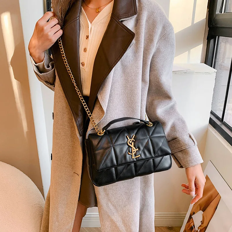 Women's Genuine Leather Mini Square Bag, New Arrival French Underarm Shoulder Crossbody Handbag, Hot Sale | Saint Lucia, Rome, P