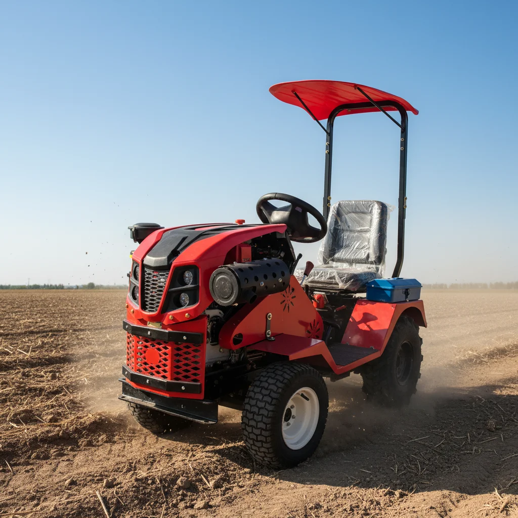 Leistungsstarker Motor-Radtraktor, kompatibel mit allen Anbaugeräten und landwirtschaftlichen Werkzeugen für intensive landwirtschaftliche Arbeiten. – Detail 8