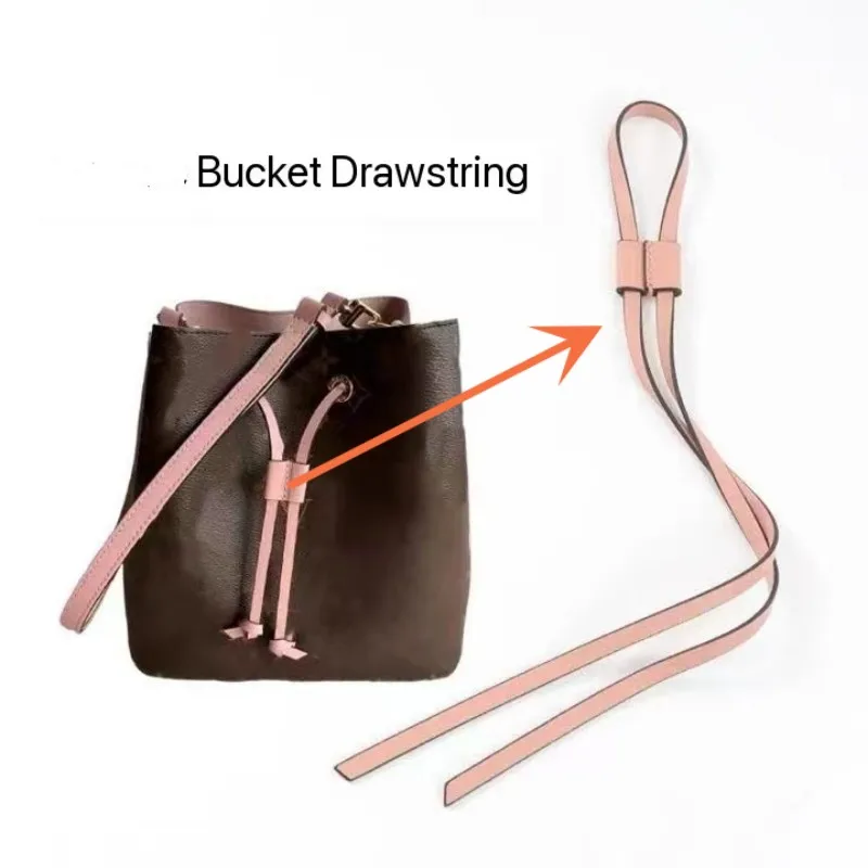 Old Flower Drawstring Bucket Bag Rope Tie Mouth Slide Lock Buckle Closure Leather Buckle Replacement Repair Kit Accessories