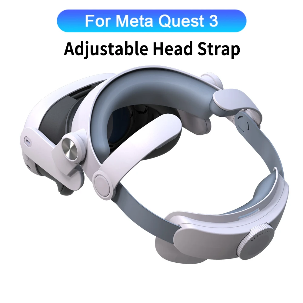 

Adjustable Head Strap For Meta Quest 3 Upgrades Elite Headband Alternative Head Strap Earmuffs For Oculus Quest 3 VR Accessories