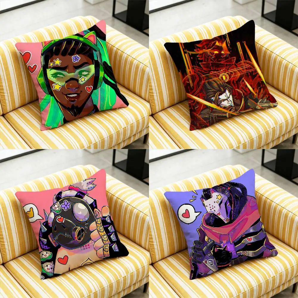 For Overwatch Lucio Emre Ramattra Roadhog Junkrat Throw Pillow Cover Case Custom Decorative Pillowcase Accent Cushion Covers DIY