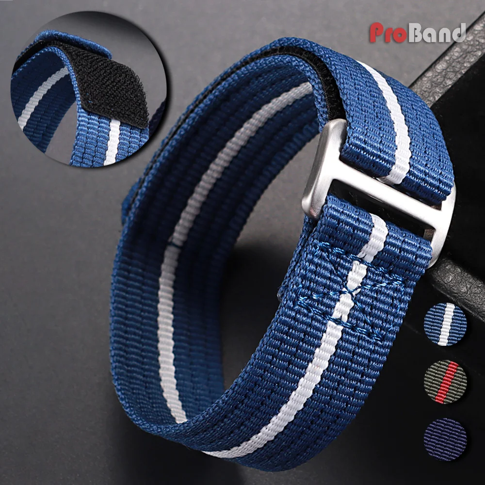 

20mm 22mm Nylon Sailcloth Watch Strap for Tudor Collar Hidden FXD Black Bay 1958Series Canvas Watchband for Men Sport Bracelets
