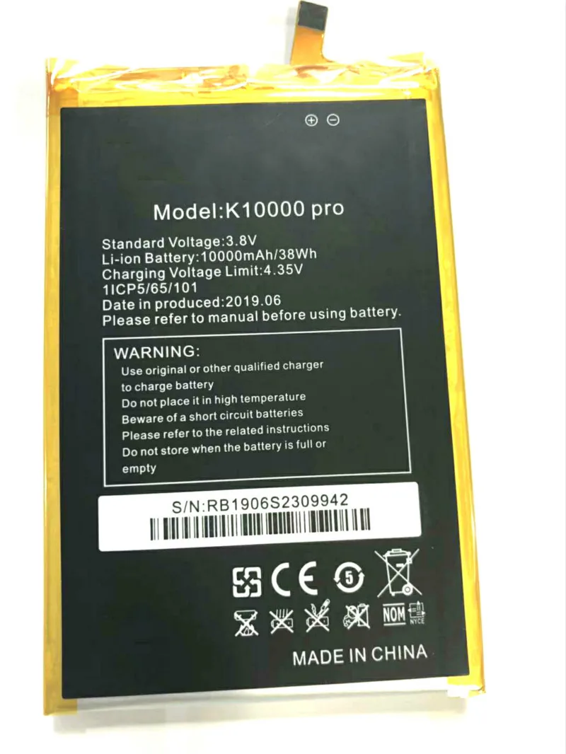 

West Rock New 10000mah K10000 PRO Battery for OUKITEL K10000 PRO Mobile Phone
