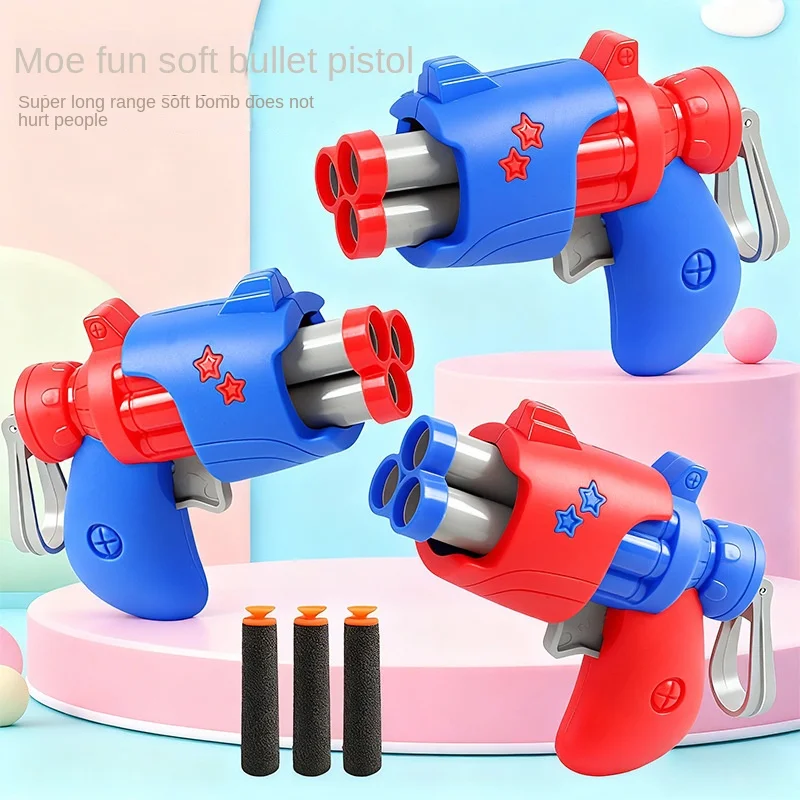 Nuovi mini bambini pistola giocattoli arma schiuma morbida proiettile giocattolo lanciatore di pistola bambini gioco di tiro all'aperto giocattolo sportivo
