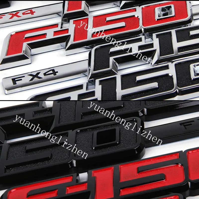 3D For F150 ABS sticker for Ford For Raptor F150 Lariat XLT FX4 pick-up truck with modified Decoration sticker