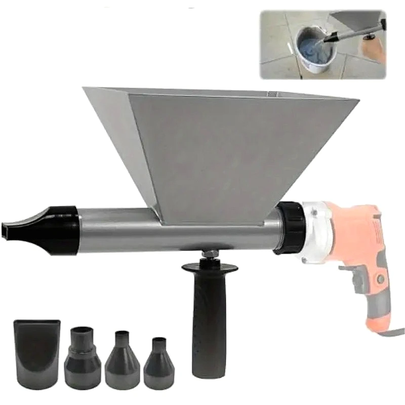 Mortar Grout Applicator Machine 4 Nozzle Portable Cement Gun For Doors Windows Masonry Floor Caulking Tool