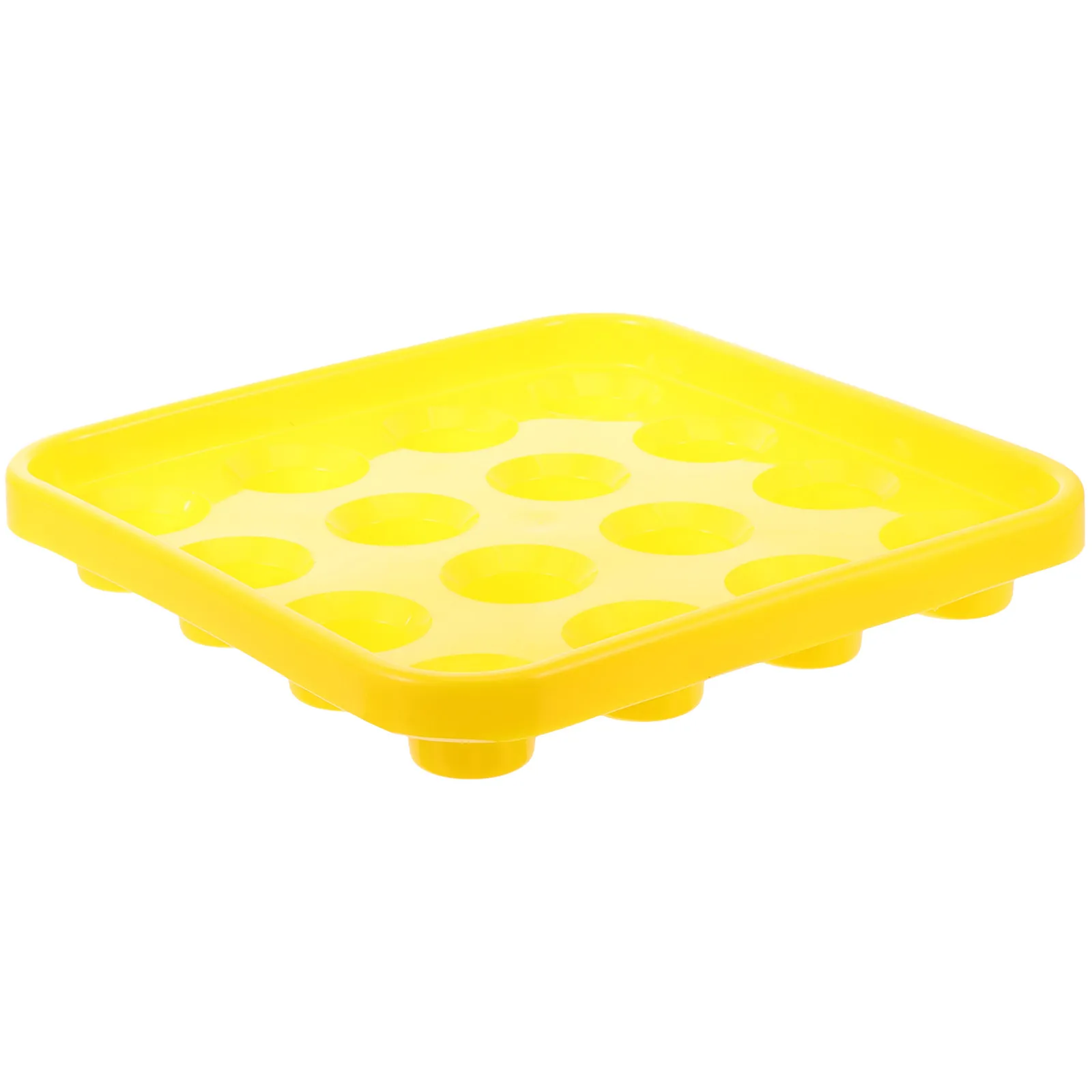 

Sturdy Plastic Snooker Ball Tray 16-Ball Capacity Easy-to-Clean Clear Organizer for Billiards Pool Table Accessories Home Or