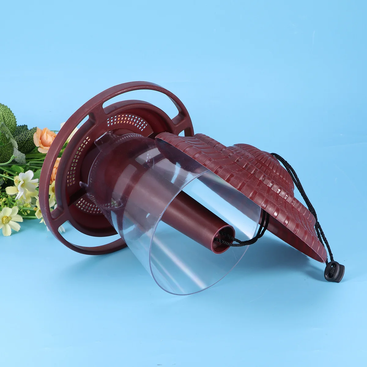 

Hanging Wild Bird Feeder Red Plastic Protect Outdoor Garden Decoration Bird Hanging Gazebo Garden Decoration