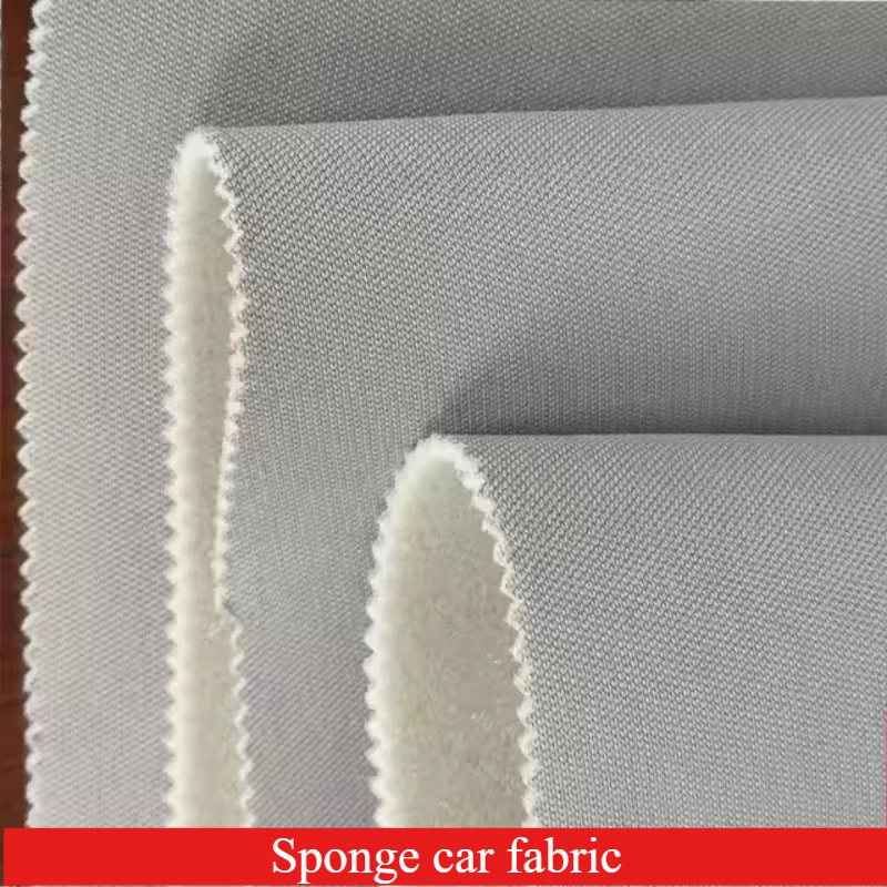 Car Roof Fabric Headliner Material for Automotive Ceiling Back Sponge Foam Upholstery Sky Interior Trim DIY Sewing Fabrics Black