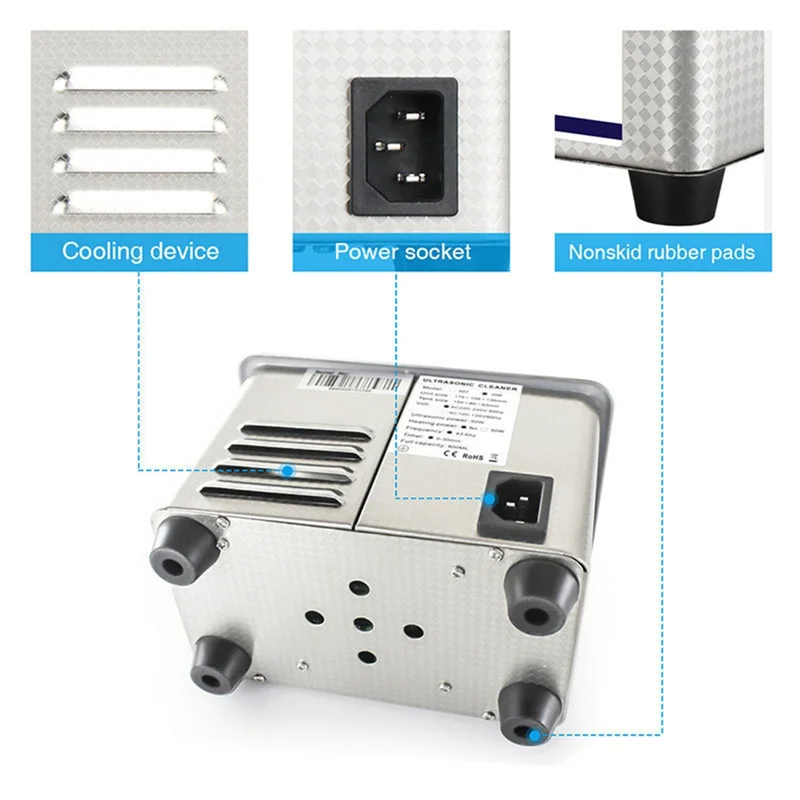 

AT21-High-Power Ultrasonic Cleaning Machine For Laboratory Use- Small Size, Ideal For Hardware, Oil And Rust Removal Equipment