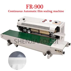 FR-880 Continuous Automatic film sealing machine aluminum foil bag edge sealer food packaging machine 220V/110v 850W