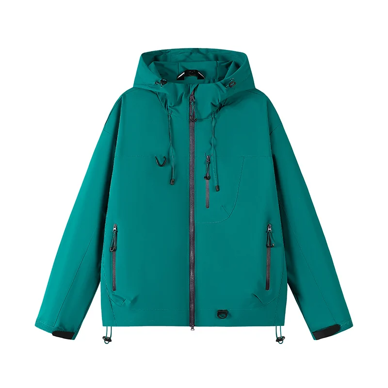 

Men Spring Autumn New Fashionable Jackets Men's Windproof Waterproof Cardigan Hooded Zipper Jacket Outdoor Casual Sportswear