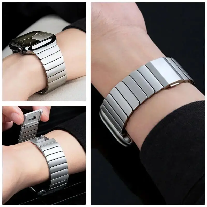 Magnetisches Titanarmband für Apple Watch Serie 11 10 46 mm 9 8 7 6 3 2 1 SE3 42 mm 44 mm 45 mm Armband für IWatch Ultra 3 2 49 mm