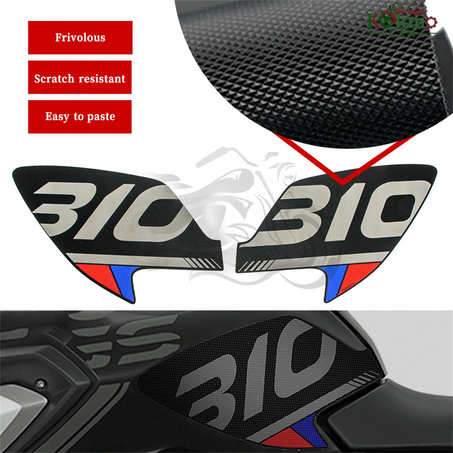 

Fit for BMW 2018 - 2022 G310GS Motorcycle Tank Traction Side Pad Gas Fuel Knee Grip Decal G310 GS 2019 2020 2021 Accessories