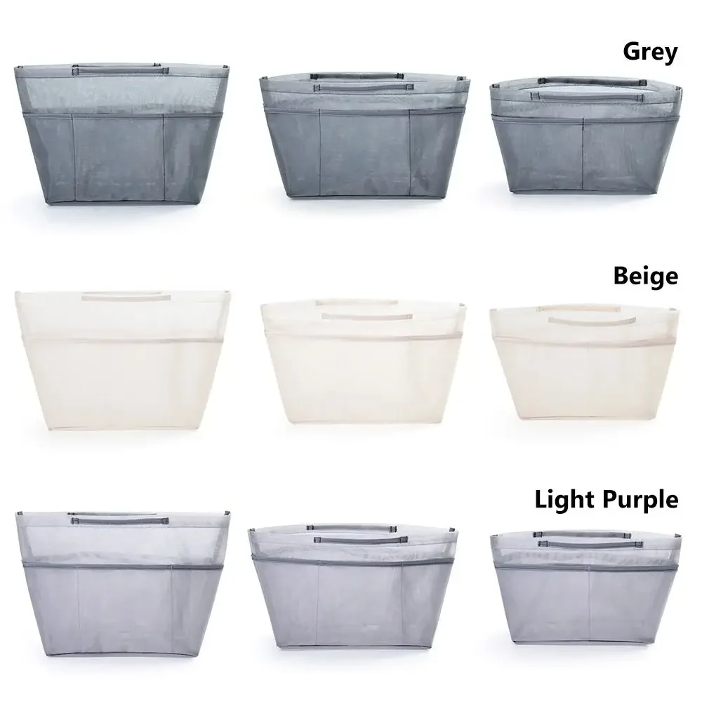 New Nylon Mesh Inner Bag Lager Capacity Anti-Collapse Tote Liner Bag Multi-Pocket Expand Space Insert Bag For Longxiang Bag