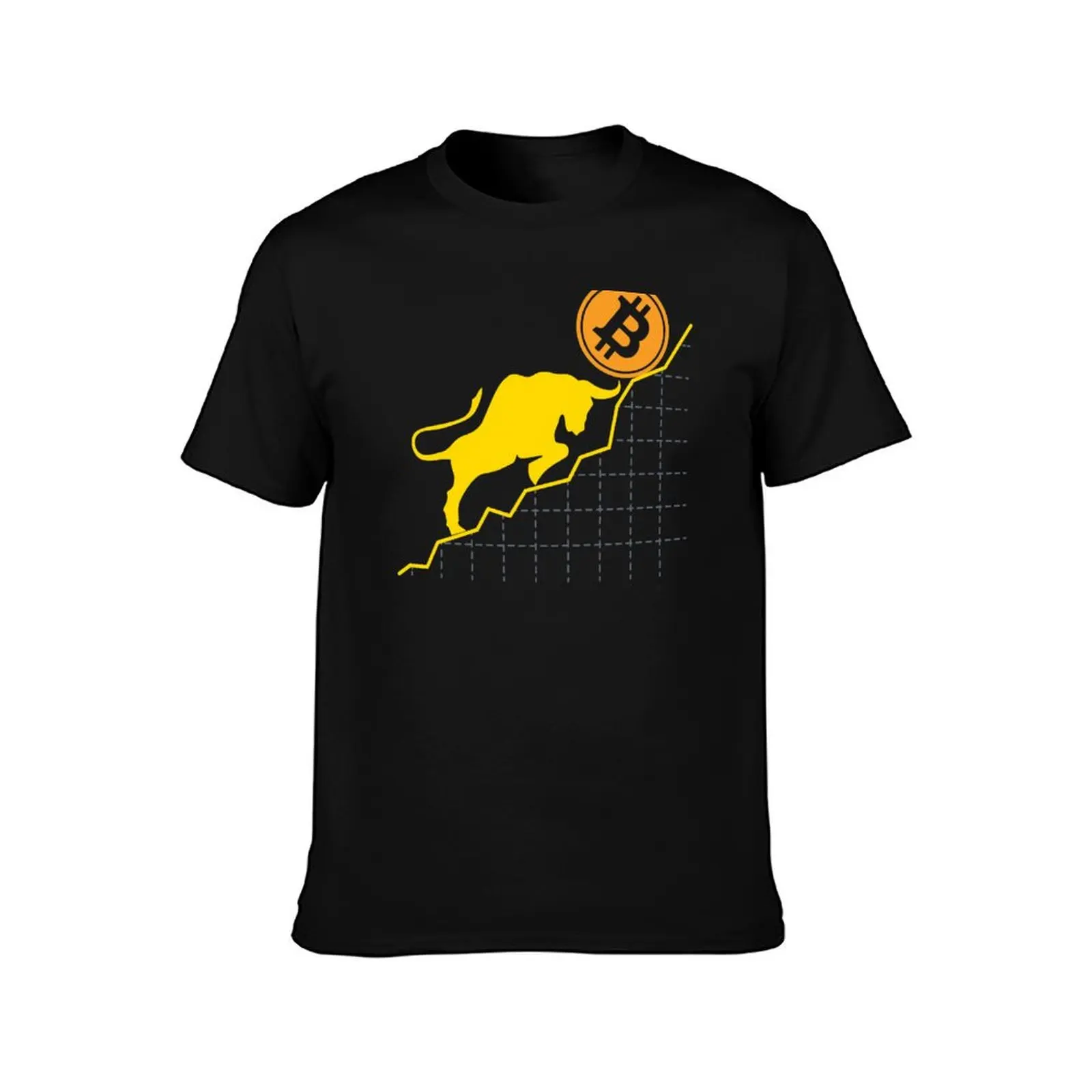 Bitcoin Trader Crypto Asset Trader Bull Trend Art T-Shirt Lightweight Running Sports T-Shirt