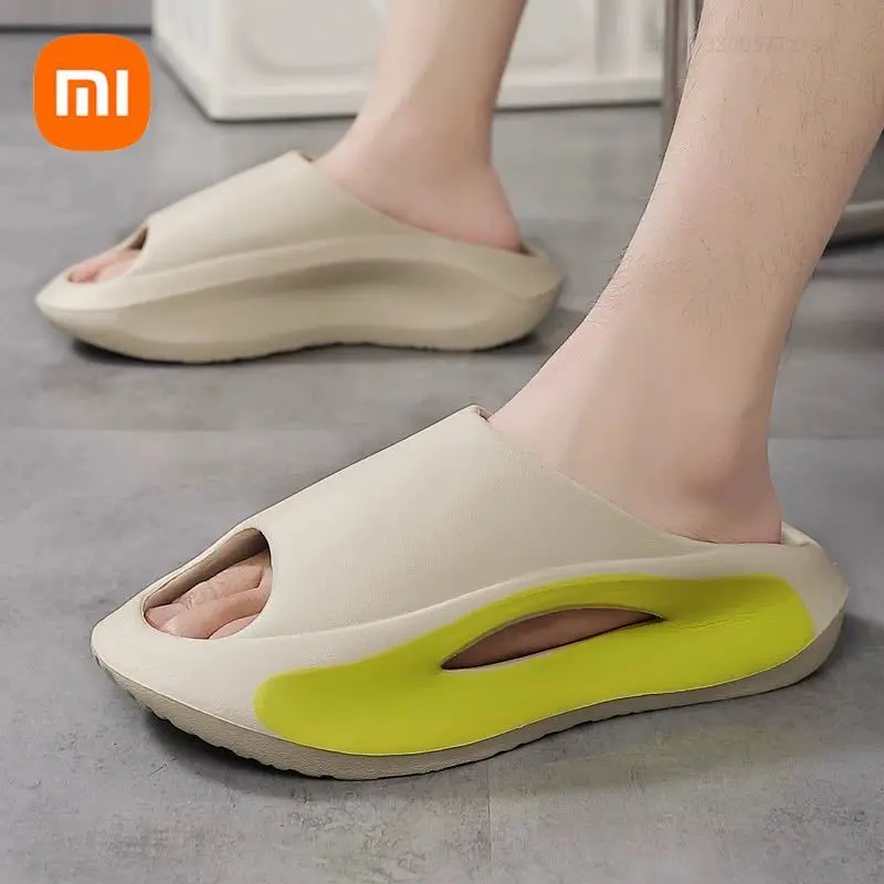 New Xiaomi Summer Sneaker Slippers for Women Men Thick Bottom Platform Slides Soft EVA Hollow Unisex Sports Sandals Indoor Shoes