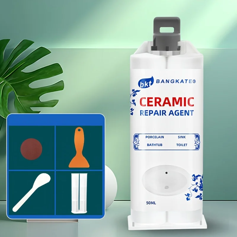 Tile and Ceramic Glaze Repair Paste for Filling Cracks, Sealing Repairing Porcelain Ceramic Enamel and Marble Surfaces — 1