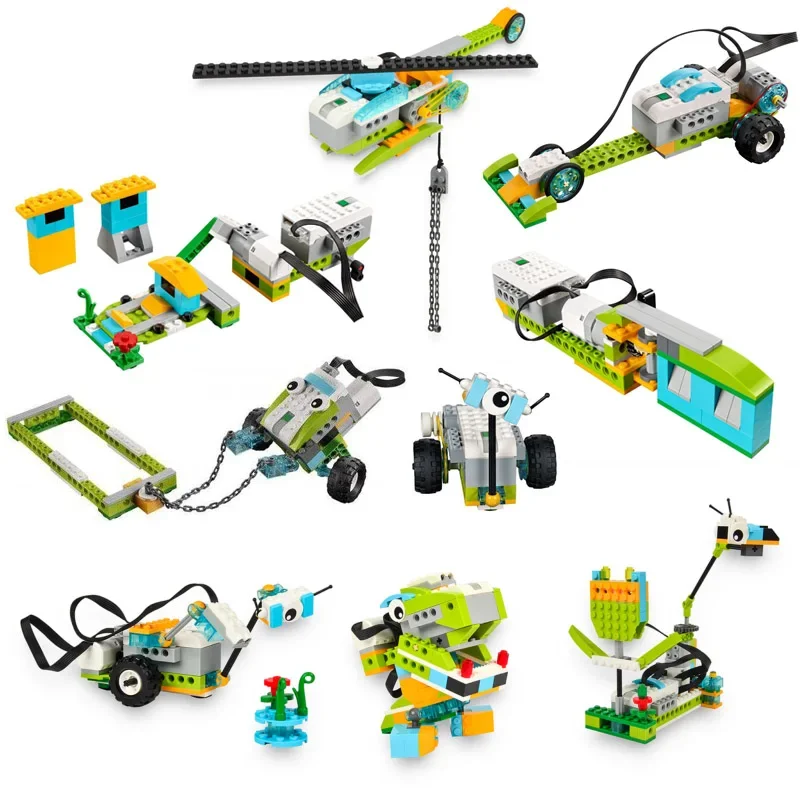 Nuovo Aggiornamento 385 pz Brikcs Parti Wedo3.0 Robotica Costruzione Set Building Blocks Misura Per 45300 Wedo 2.0 Educativi Giocattoli Fai Da Te