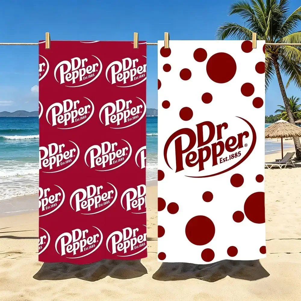 Brand Dr Pepper Towel Towel Soft Pool Gift For Travel Gym Shower Camping Quick Dry Sports Large Beach Towels