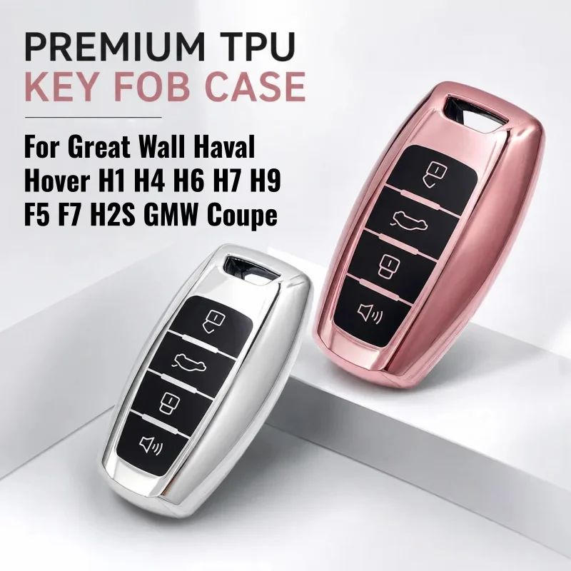 For Great Wall Haval Hover H1 H4 H6 H7 H9 F5 F7 H2S GMW Coupe Soft TPU Car Remote Key Case Cover
