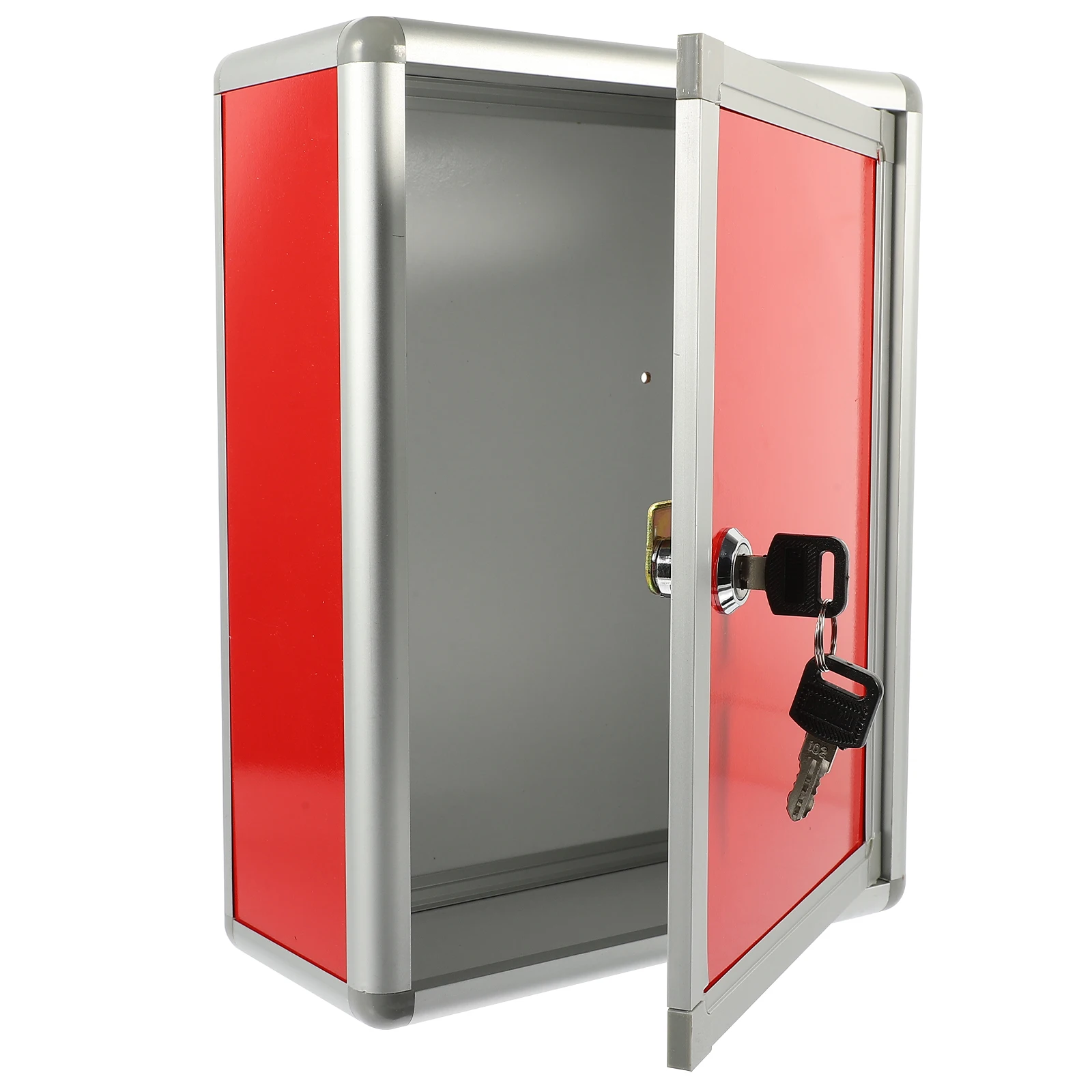 

Suggestion Box Wall Mounted Mailbox Retro Style Safe Locking Aluminum Alloy Multifunctional Use Space Saving Practical Design