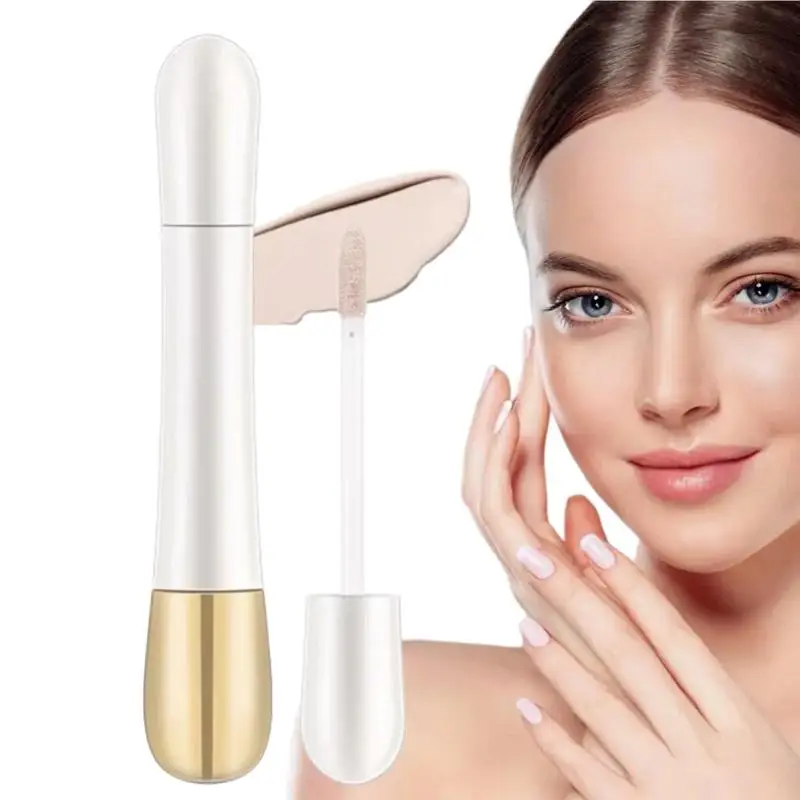 Double Head Liquid Foundation Makeup Oil Free Concealer Moisturizing Coverage Foundation Liquid Full Coverage Face Foundation