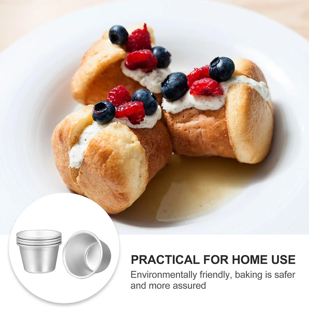 

6Pcs Cake Baking Molds Non-Stick Surface High Temperature Resistance Environmentally Friendly Quick Baking Cake Pan